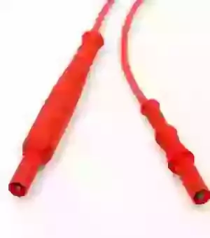 PJP 12310-IEC-2A 4mm Straight Banana Plugs 1A Fused Lead